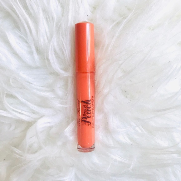 NEW Too Faced Sweet Peach Lip Gloss: Poppin’ Peach - Picture 1 of 3